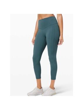 Lululemon All The Right Places High Rise Crop II 23" Leggings Desert Teal Size 6